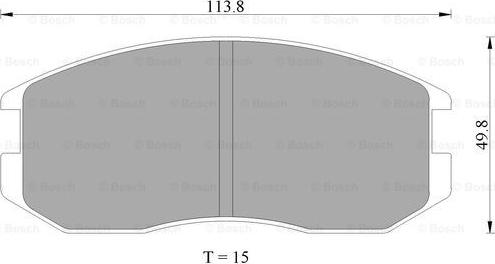 BOSCH 0 986 505 706 - Komplet Pločica, disk-kočnica www.molydon.hr