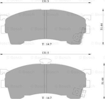 BOSCH 0 986 505 781 - Komplet Pločica, disk-kočnica www.molydon.hr