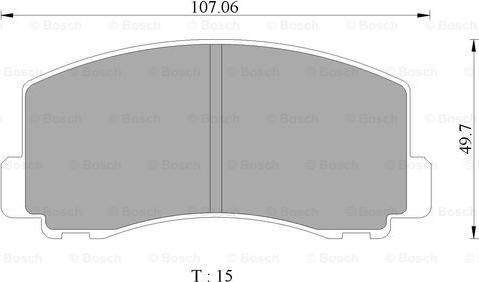 BOSCH 0 986 505 782 - Komplet Pločica, disk-kočnica www.molydon.hr