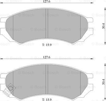 BOSCH 0 986 505 787 - Komplet Pločica, disk-kočnica www.molydon.hr