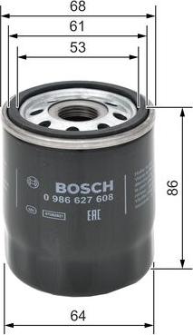 BOSCH 0 986 627 608 - Filter za ulje www.molydon.hr