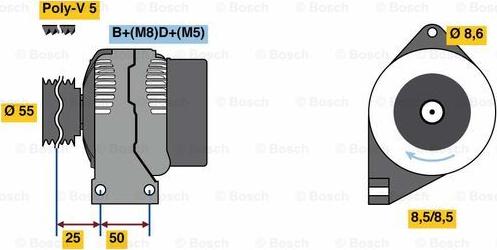 BOSCH 0 986 049 540 - Alternator www.molydon.hr