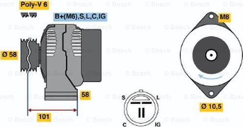 BOSCH 0 986 044 511 - Alternator www.molydon.hr