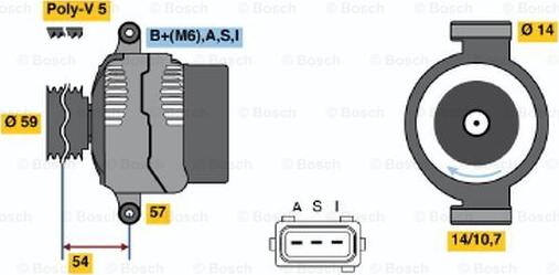 BOSCH 0 986 044 611 - Alternator www.molydon.hr