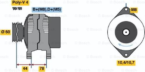 BOSCH 0 986 044 801 - Alternator www.molydon.hr