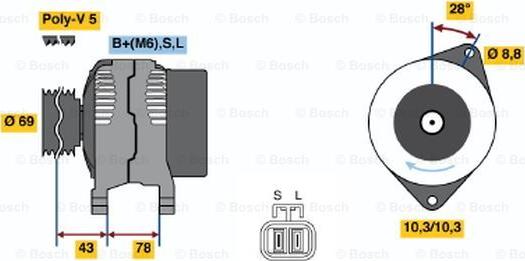 BOSCH 0 986 044 721 - Alternator www.molydon.hr