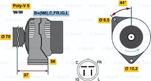 BOSCH 0 986 045 961 - Alternator www.molydon.hr