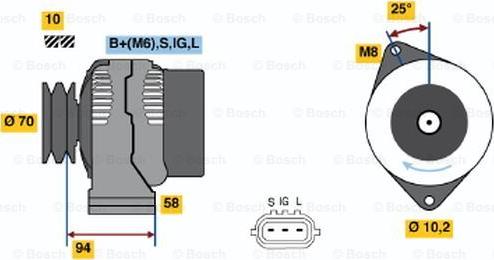 BOSCH 0 986 045 901 - Alternator www.molydon.hr