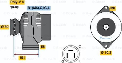 BOSCH 0 986 045 911 - Alternator www.molydon.hr