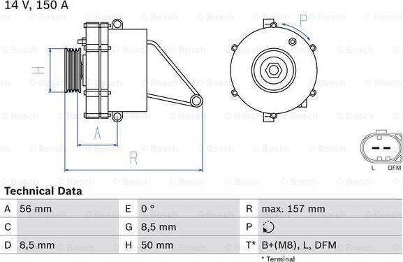 BOSCH 0 986 045 410 - Alternator www.molydon.hr