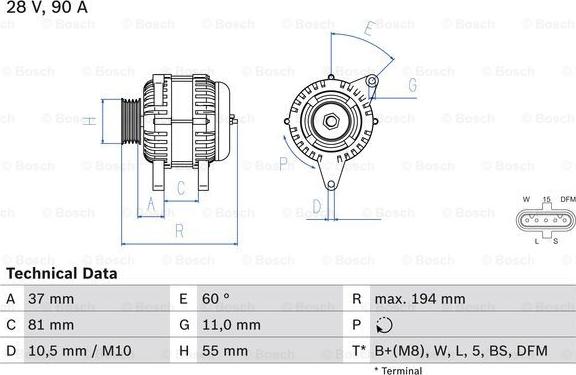 BOSCH 0 986 045 430 - Alternator www.molydon.hr