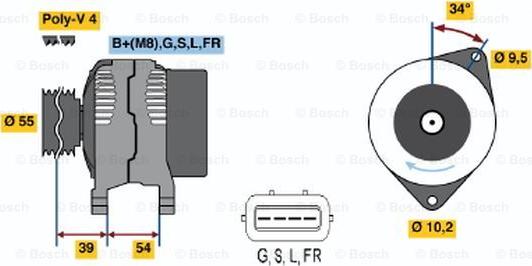 BOSCH 0 986 045 591 - Alternator www.molydon.hr