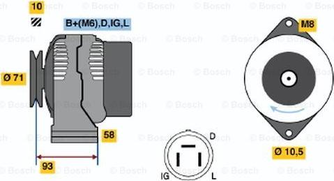 BOSCH 0 986 045 081 - Alternator www.molydon.hr