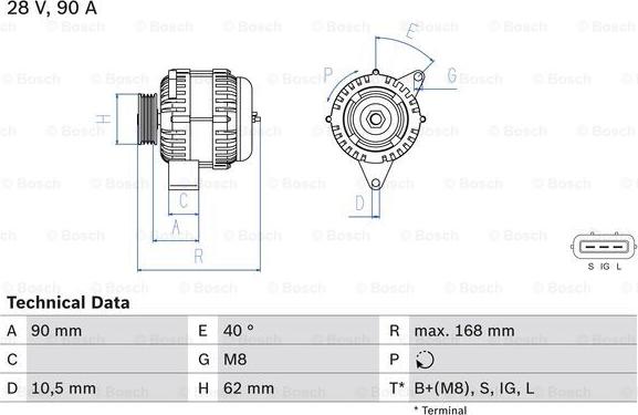 BOSCH 0 986 045 170 - Alternator www.molydon.hr