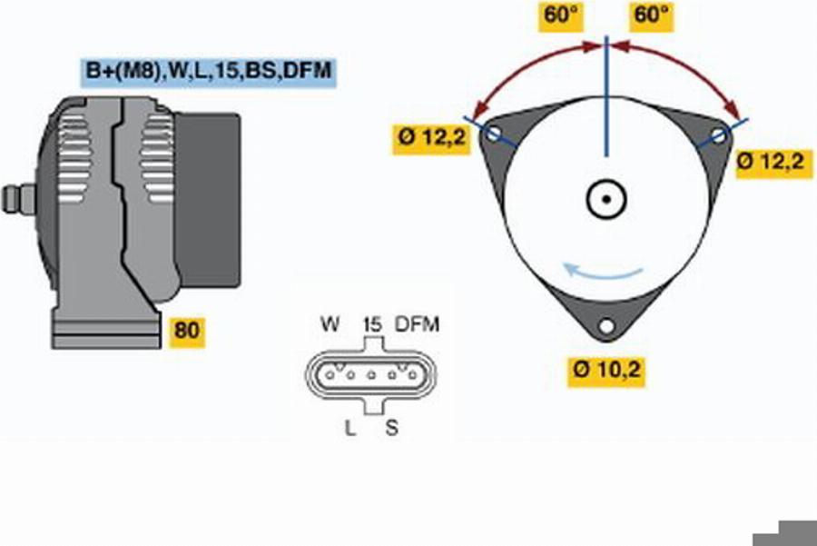 BOSCH 0 986 045 280 - Alternator www.molydon.hr