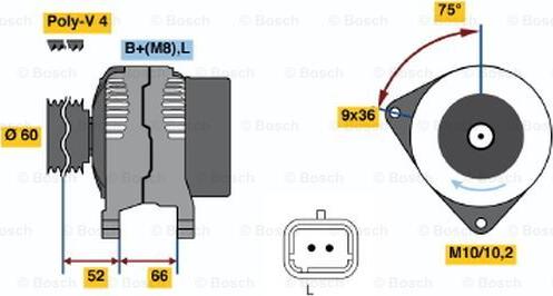 BOSCH 0 986 045 221 - Alternator www.molydon.hr