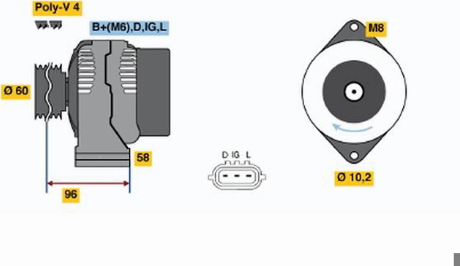 BOSCH 0986045771 - Alternator www.molydon.hr