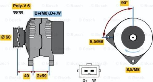 BOSCH 0 986 046 460 - Alternator www.molydon.hr