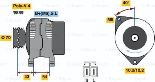 BOSCH 0 986 046 411 - Alternator www.molydon.hr