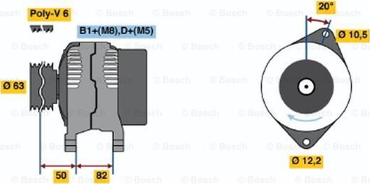 BOSCH 0 986 046 480 - Alternator www.molydon.hr