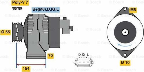 BOSCH 0 986 046 541 - Alternator www.molydon.hr