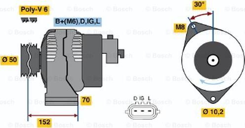 BOSCH 0 986 046 531 - Alternator www.molydon.hr