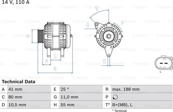 BOSCH 0 986 046 060 - Alternator www.molydon.hr