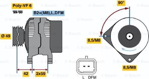 BOSCH 0 986 046 280 - Alternator www.molydon.hr