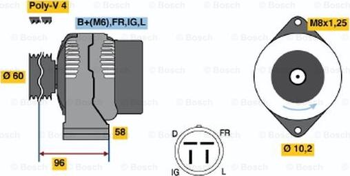 BOSCH 0 986 040 910 - Alternator www.molydon.hr