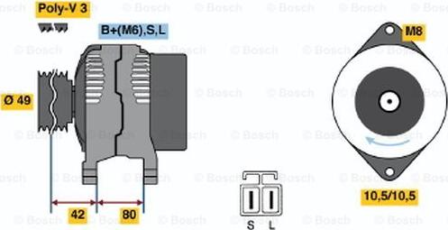 BOSCH 0 986 040 441 - Alternator www.molydon.hr