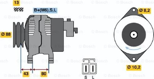 BOSCH 0 986 040 561 - Alternator www.molydon.hr