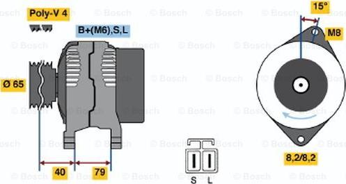 BOSCH 0 986 040 511 - Alternator www.molydon.hr