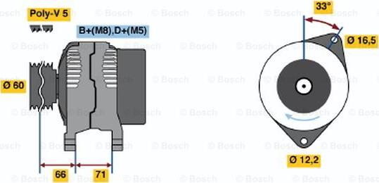 BOSCH 0 986 040 621 - Alternator www.molydon.hr