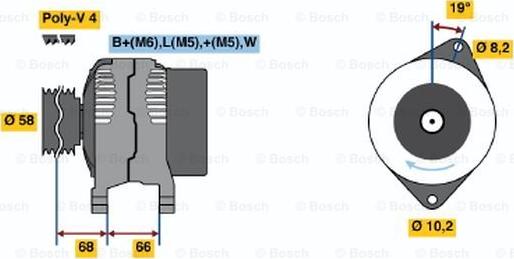 BOSCH 0 986 040 101 - Alternator www.molydon.hr