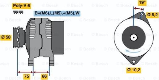 BOSCH 0 986 040 131 - Alternator www.molydon.hr