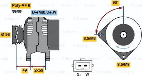 BOSCH 0 986 040 860 - Alternator www.molydon.hr