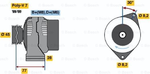 BOSCH 0 986 041 361 - Alternator www.molydon.hr