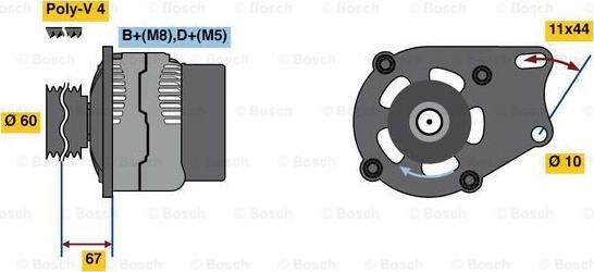 BOSCH 0 986 048 541 - Alternator www.molydon.hr