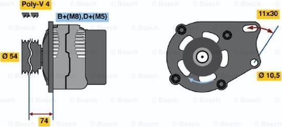 BOSCH 0 986 048 630 - Alternator www.molydon.hr