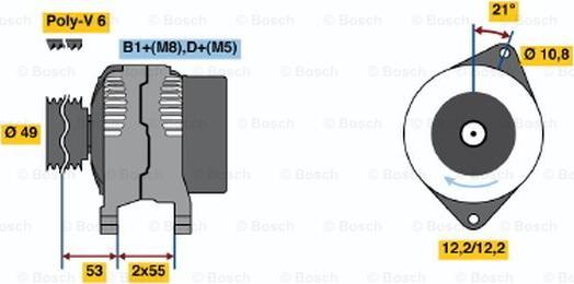 BOSCH 0 986 048 030 - Alternator www.molydon.hr