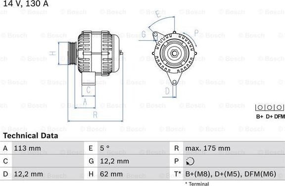 BOSCH 0 986 048 801 - Alternator www.molydon.hr