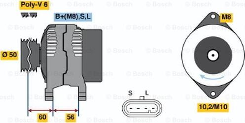 BOSCH 0 986 043 951 - Alternator www.molydon.hr