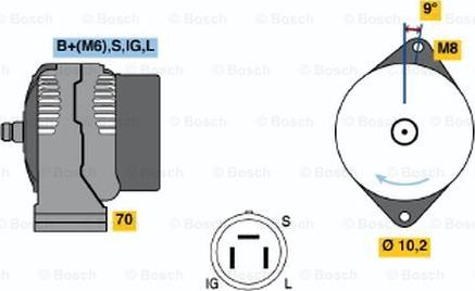 BOSCH 0 986 043 001 - Alternator www.molydon.hr