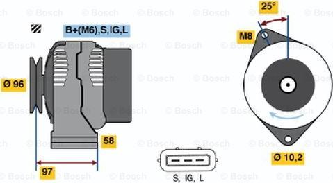 BOSCH 0 986 043 021 - Alternator www.molydon.hr