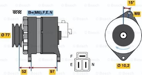 BOSCH 0 986 043 011 - Alternator www.molydon.hr