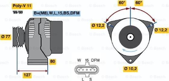 BOSCH 0 986 042 410 - Alternator www.molydon.hr