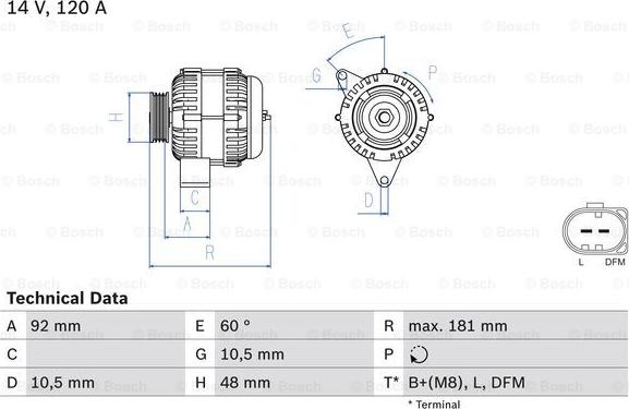 BOSCH 0 986 042 540 - Alternator www.molydon.hr