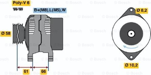 BOSCH 0 986 042 041 - Alternator www.molydon.hr