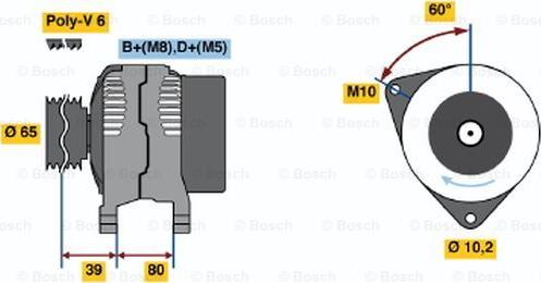 BOSCH 0 986 042 161 - Alternator www.molydon.hr