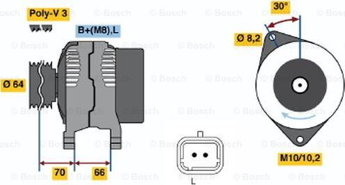 BOSCH 0 986 042 131 - Alternator www.molydon.hr